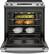 Alt View 12. GE - 5.3 Cu. Ft. Slide-In Electric Convection Range - Stainless Steel.