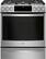 Front. GE - 5.6 Cu. Ft. Slide-In Gas Convection Range - Stainless Steel.
