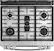 Alt View 13. GE - 5.6 Cu. Ft. Slide-In Gas Convection Range - Stainless Steel.