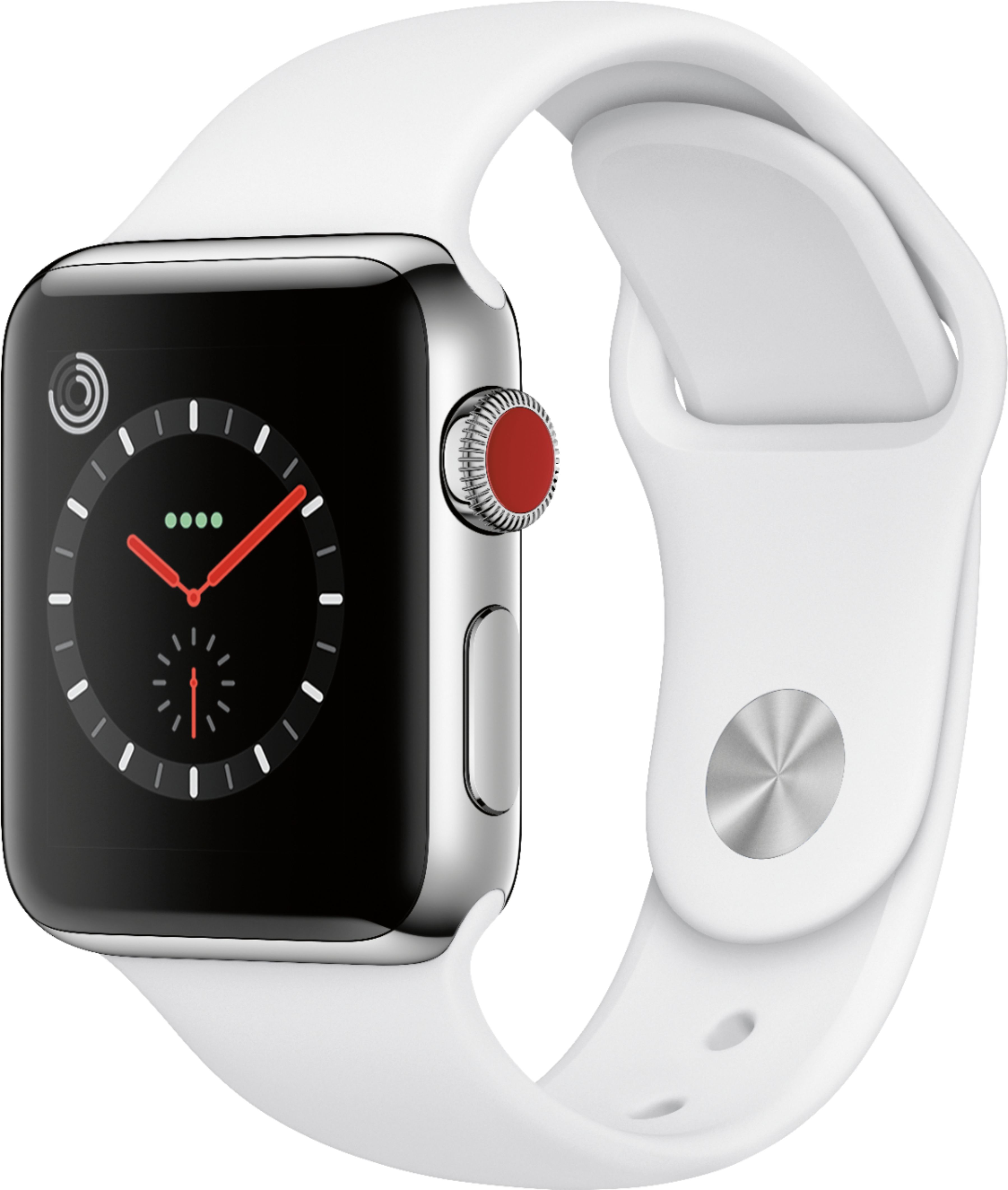 Apple Watch3 繧ｹ繝�繝ｳ繝ｬ繧ｹ 38mm 繧ｻ繝ｫ繝ｩ繝ｼ蟇ｾ蠢�-