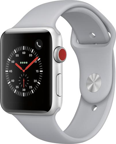 UPC 190198511225 product image for Apple - Apple Watch Series 3 (GPS + Cellular), 42mm Silver Aluminum Case with Fo | upcitemdb.com