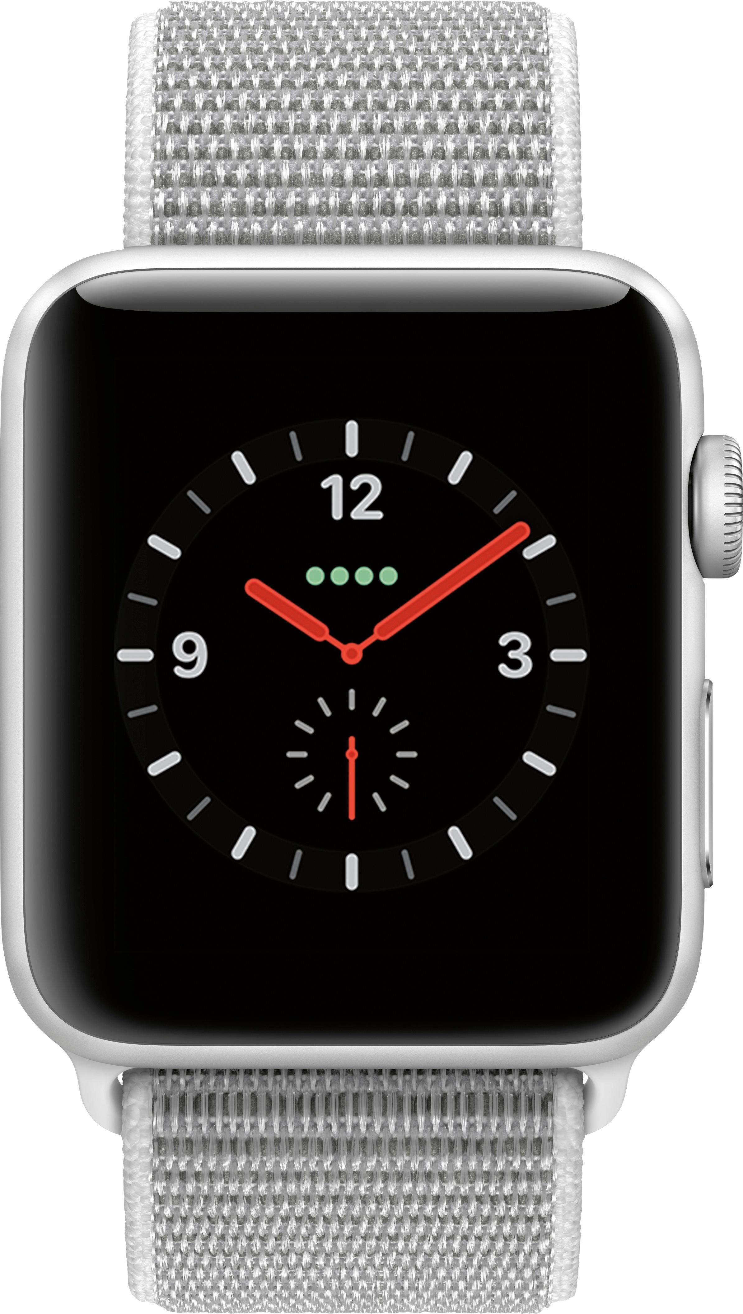 Best Buy: Apple Watch Series 3 (GPS + Cellular), 42mm Silver 