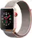 Angle. Apple - Apple Watch Series 3 (GPS + Cellular) 42mm Gold Aluminum Case with Pink Sand Sport Loop - Gold Aluminum.