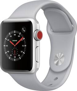 Apple Watch Series 3 (GPS + Cellular), 38mm Silver Aluminum Apple Watch Series 3 (GPS + Cellular), 38mm Silver Aluminum
