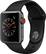 Angle. Apple - Apple Watch Series 3 (GPS + Cellular) 38mm Space Gray Aluminum Case with Black Sport Band - Space Gray Aluminum.