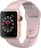 Angle. Apple - Apple Watch Series 3 (GPS + Cellular) 38mm Gold Aluminum Case with Pink Sand Sport Band - Gold Aluminum.