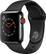 Angle. Apple - Apple Watch Series 3 (GPS + Cellular) 38mm Space Black Stainless Steel Case with Black Sport Band - Space Black Stainless Steel.