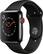Angle. Apple - Apple Watch Series 3 (GPS + Cellular) 42mm Space Black Stainless Steel Case with Black Sport Band - Space Black Stainless Steel.