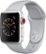 Angle Zoom. Apple Watch Series 3 (GPS + Cellular) 38mm Silver Aluminum Case with Fog Sport Band - Silver Aluminum (Verizon).