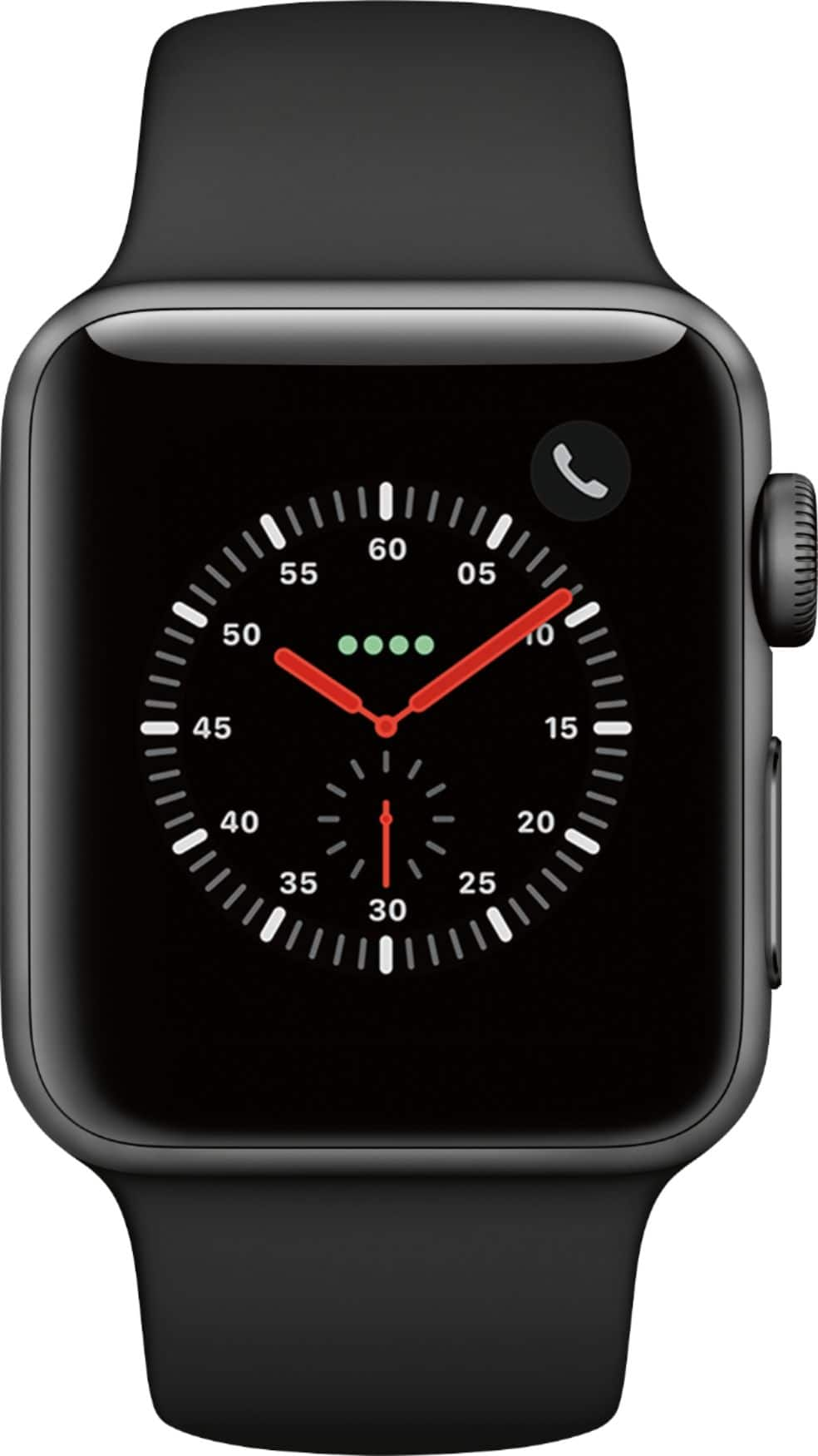 Apple watch series 3 38mm space hot sale gray aluminum black sport gps