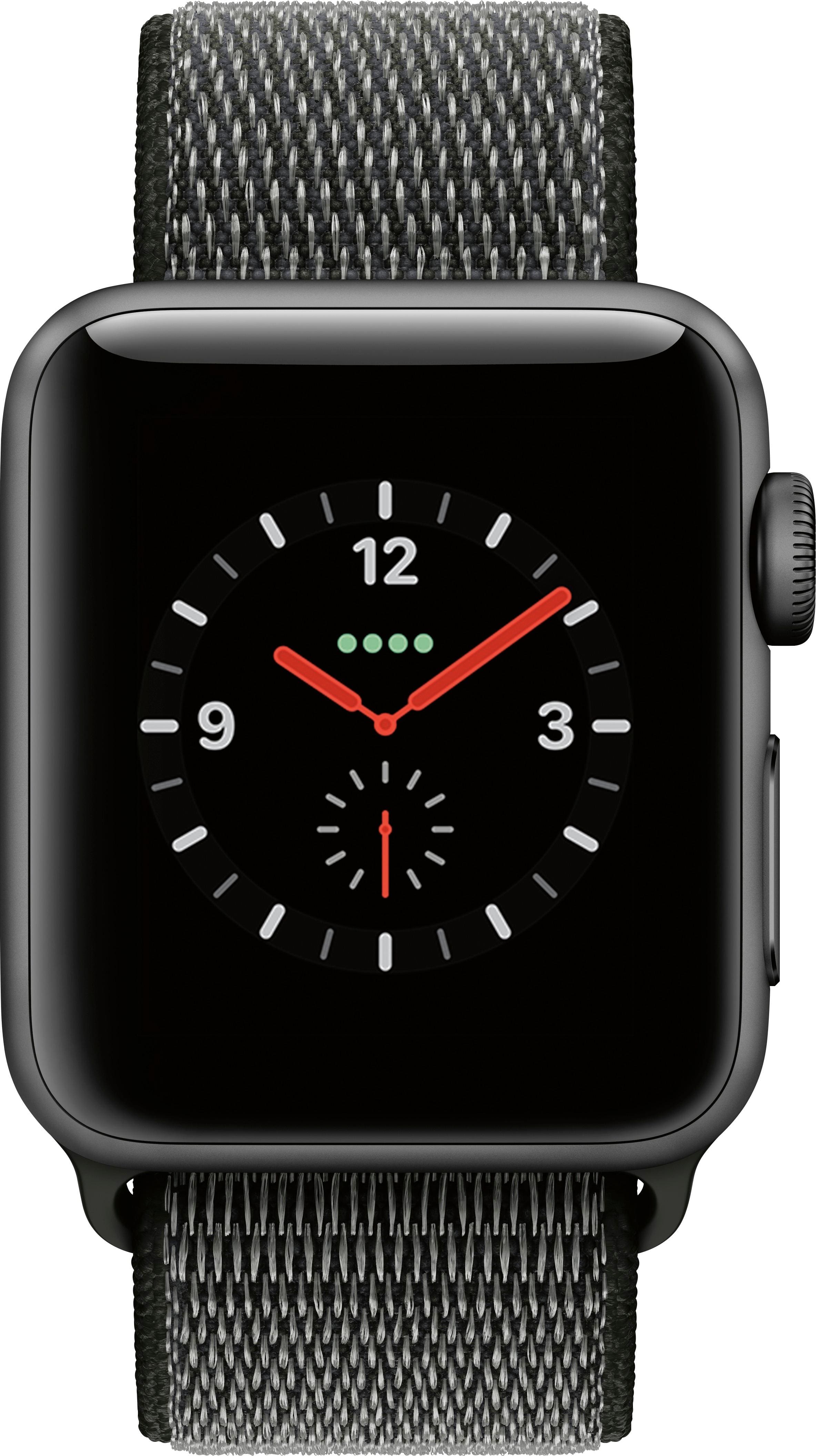 Смарт часы apple watch s3 38mm space gray aluminum case with black sport band обзор