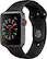 Angle. Apple - Apple Watch Series 3 (GPS + Cellular) 42mm Space Gray Aluminum Case with Black Sport Band - Space Gray Aluminum.