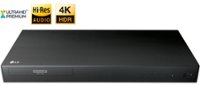 Front. LG - UP875 4K Ultra HD 3D Blu-ray Player - Black.