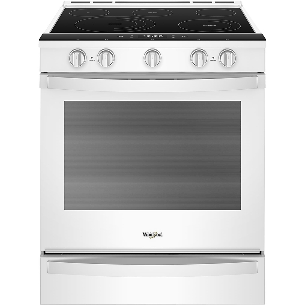 Whirlpool - 6.4 Cu. Ft. Self-Cleaning Slide-In Electric Convection Range