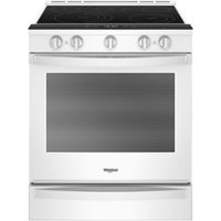 Whirlpool - 6.4 Cu. Ft. Self-Cleaning Slide-In Electric Convection Range - White - Front_Zoom