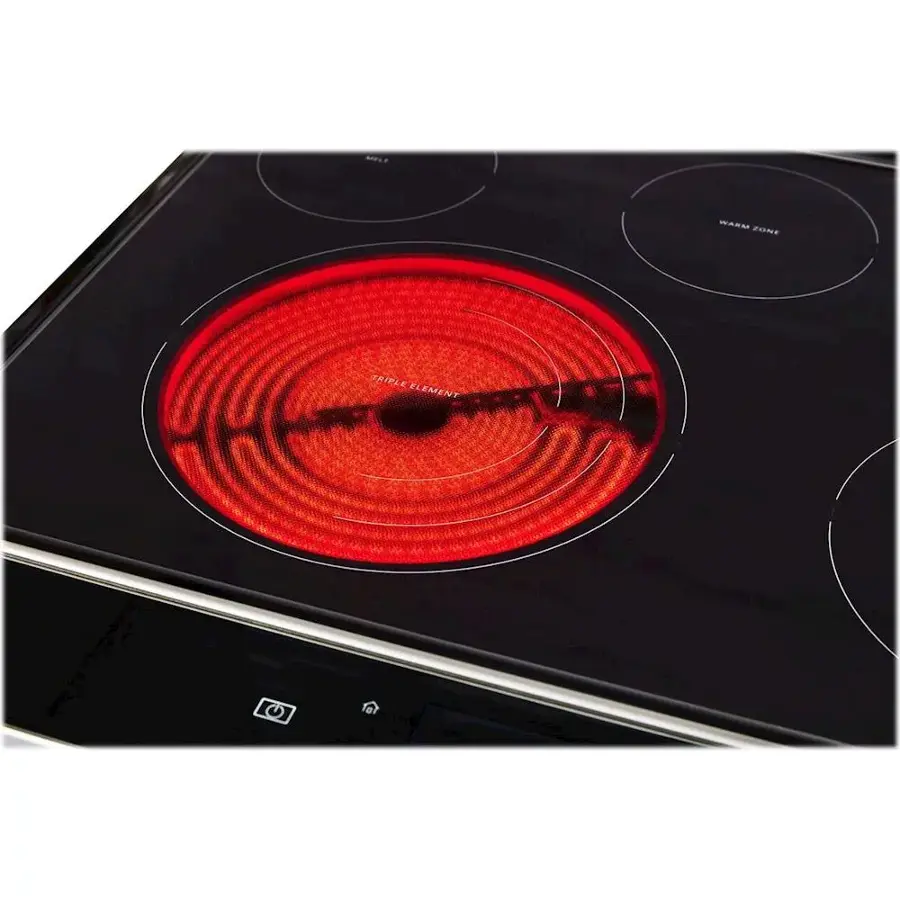Alt View 15. Whirlpool - 6.4 Cu. Ft. Self-Cleaning Slide-In Electric Convection Range - White.
