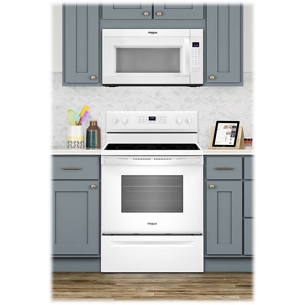 Alt View 17. Whirlpool - 5.3 Cu. Ft. Freestanding Electric Convection Range with Self-High Heat Cleaning Method.