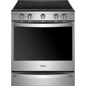 Whirlpool - 6.4 Cu. Ft. Self-Cleaning Slide-In Electric Convection Range - Stainless steel