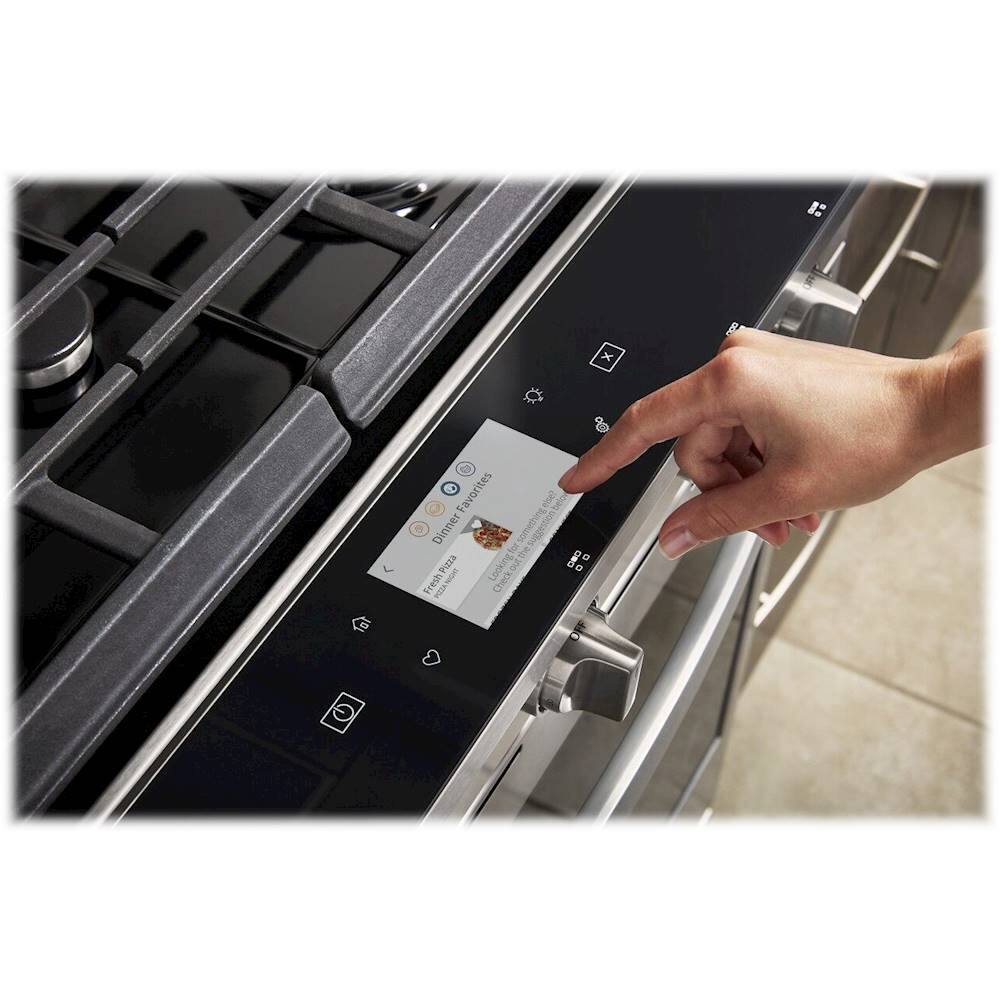 Alt View 15. Whirlpool - 5.8 Cu. Ft. Slide-In Gas Convection Range with Self-Cleaning with Air Fry with Connection - White.