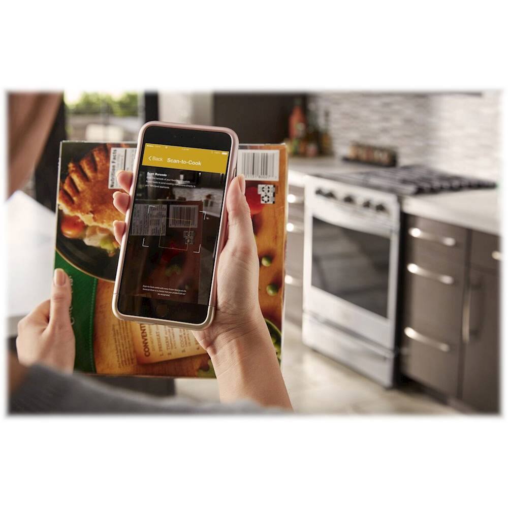 Alt View 16. Whirlpool - 5.8 Cu. Ft. Slide-In Gas Convection Range with Self-Cleaning with Air Fry with Connection - White.