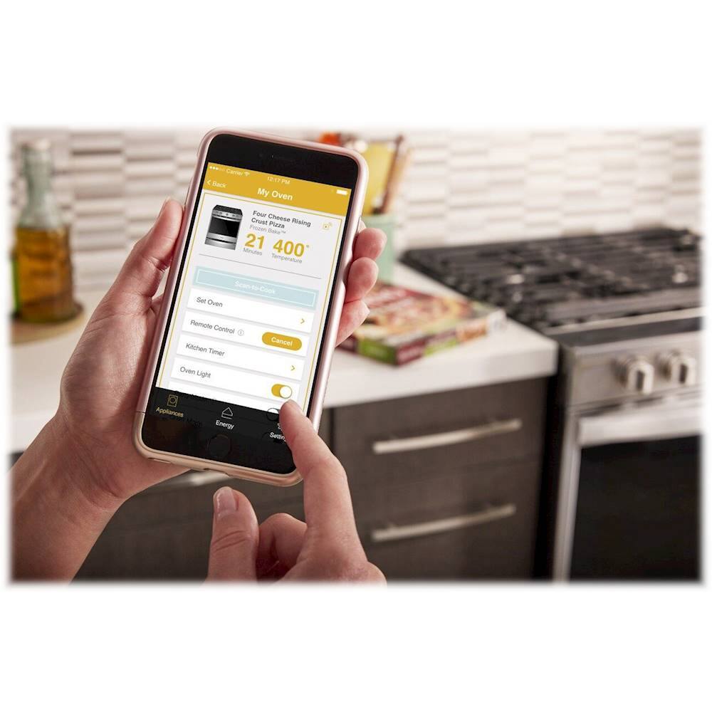 Alt View 17. Whirlpool - 5.8 Cu. Ft. Slide-In Gas Convection Range with Self-Cleaning with Air Fry with Connection - White.