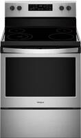 Whirlpool - 5.3 Cu. Ft. Self-Cleaning Freestanding Electric Range - Stainless steel - Front_Zoom