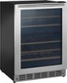 Angle Zoom. Insignia™ - 44-Bottle Built-In Wine Refrigerator - Stainless steel.