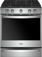 Whirlpool - 5.8 Cu. Ft. Self-Cleaning Slide-In Gas Convection Range - Stainless steel - Front_Zoom