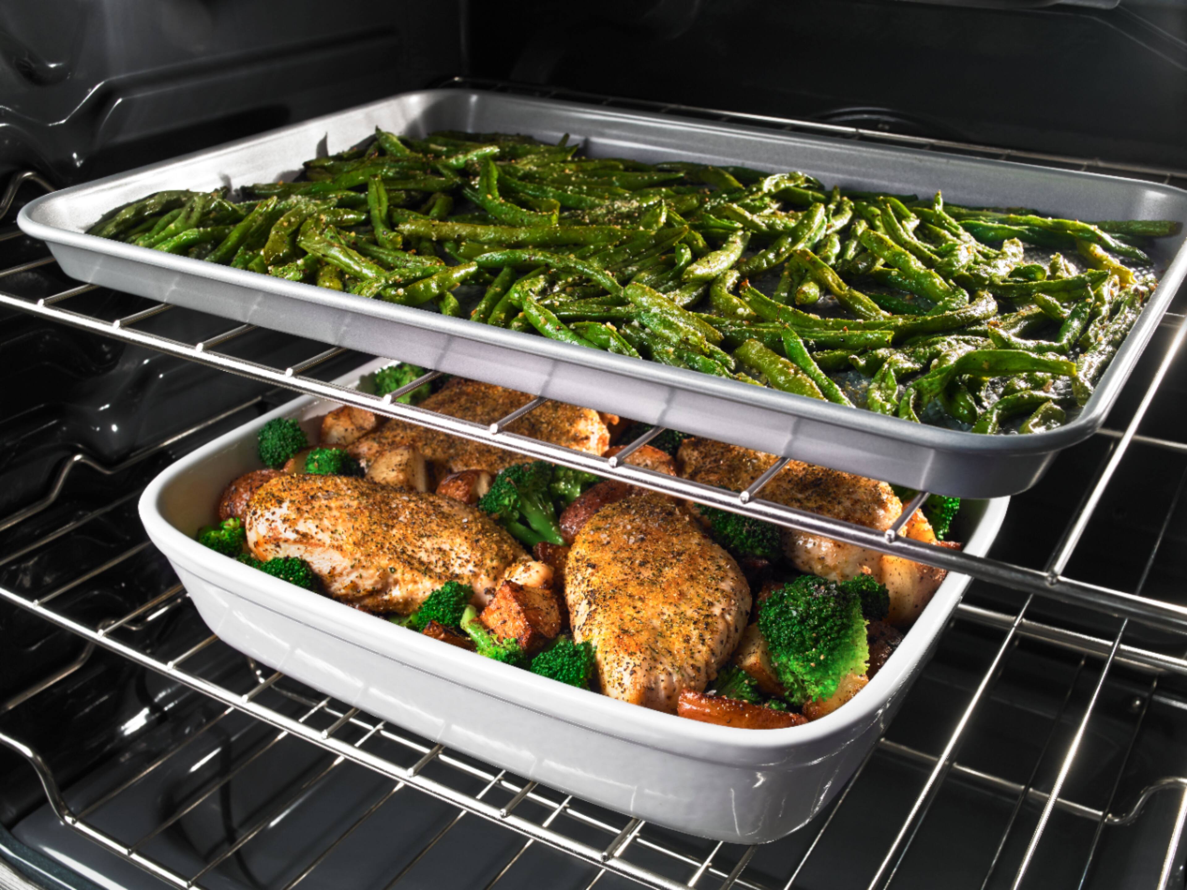 Alt View 17. Whirlpool - 5.8 Cu. Ft. Slide-In Gas Convection Range with Self-Cleaning with Air Fry with Connection - Fingerprint Resistant Stainless Steel.