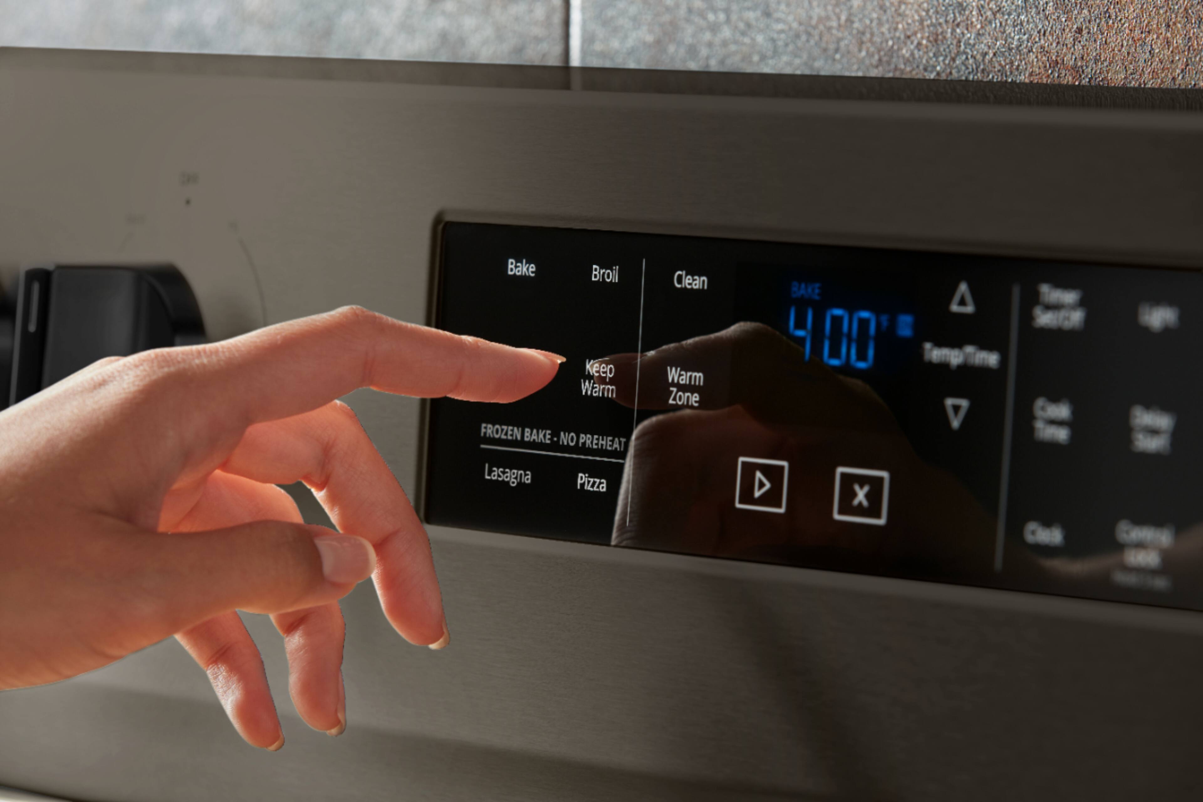 Alt View 13. Whirlpool - 5.3 Cu. Ft. Freestanding Electric Convection Range with Self-High Heat Cleaning Method - Black Stainless Steel.