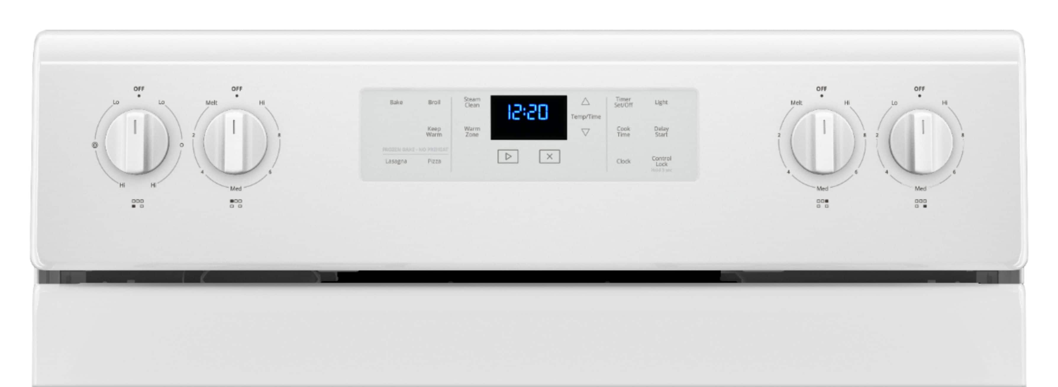 Left View: Whirlpool - 5.3 Cu. Ft. Freestanding Electric Range - White