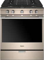 Whirlpool - 5.8 Cu. Ft. Self-Cleaning Slide-In Gas Convection Range - Sunset bronze - Front_Standard