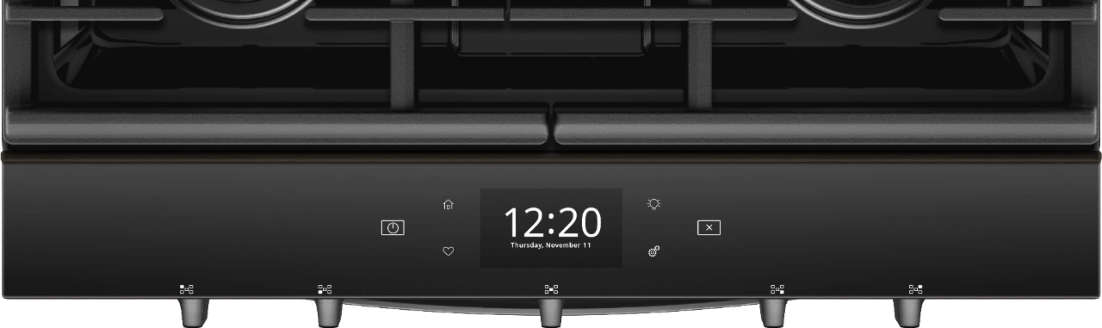 Alt View 1. Whirlpool - 5.8 Cu. Ft. Slide-In Gas Convection Range with Self-Cleaning with Air Fry with Connection - Black Stainless Steel.