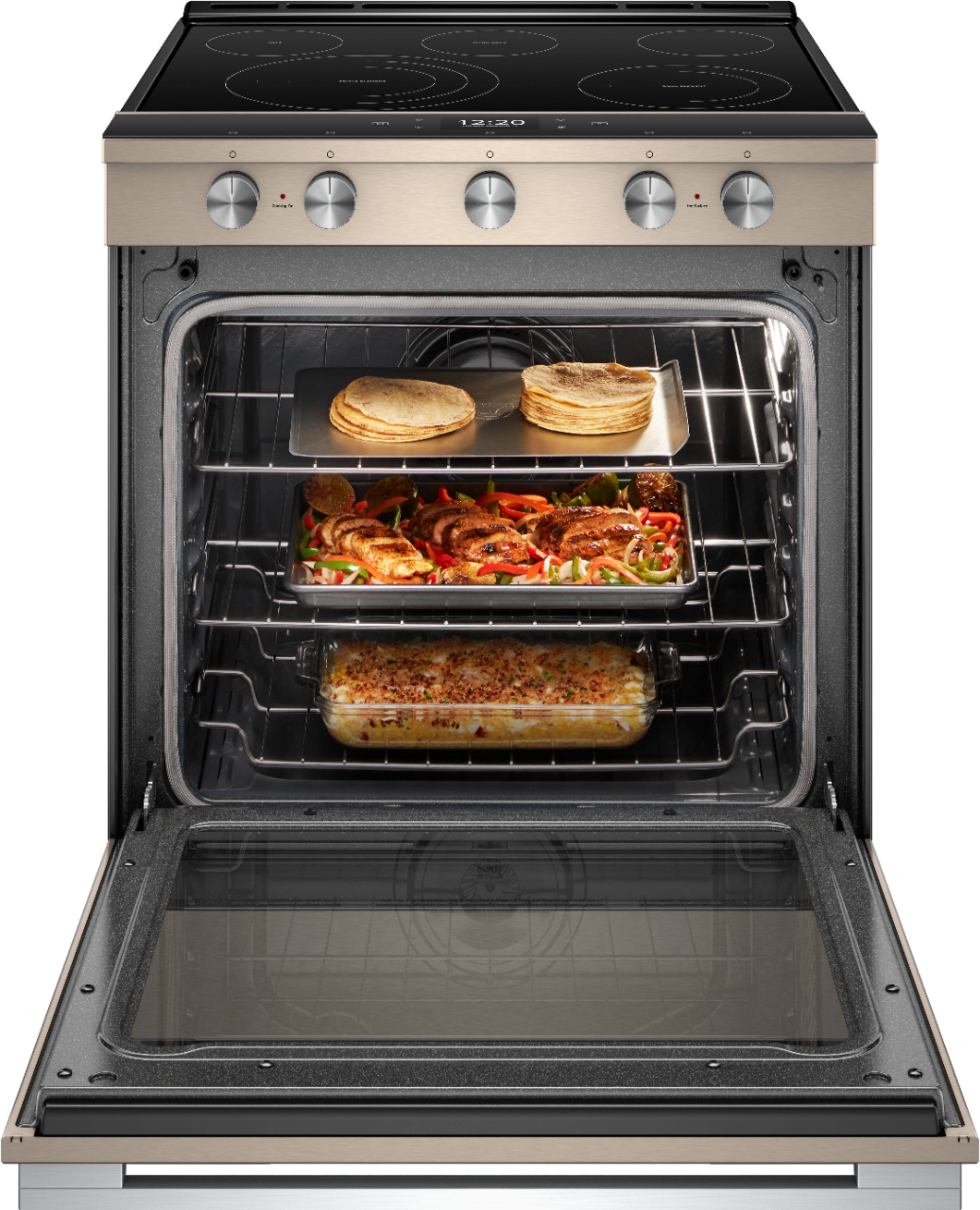 Alt View 13. Whirlpool - 6.4 Cu. Ft. Self-Cleaning Slide-In Electric Range - Sunset Bronze.