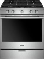 Whirlpool - 5.8 Cu. Ft. Self-Cleaning Slide-In Gas Convection Range - Stainless steel - Front_Standard