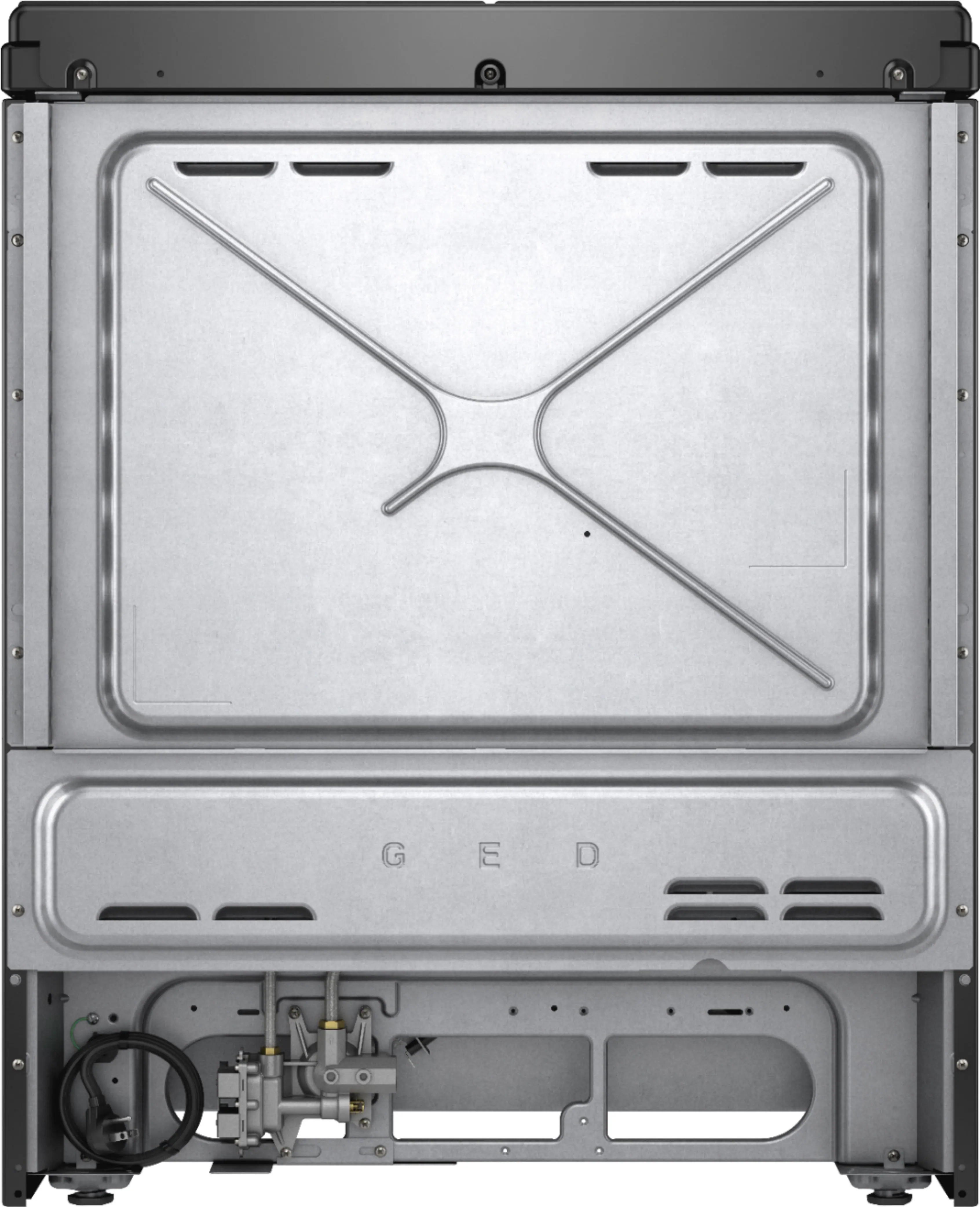 Alt View 14. Whirlpool - 5.8 Cu. Ft. Self-Cleaning Slide-In Gas Convection Range - Stainless Steel.
