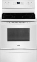 Whirlpool - 5.3 Cu. Ft. Self-Cleaning Freestanding Electric Range - White - Front_Standard