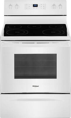 Whirlpool - 5.3 Cu. Ft. Self-Cleaning Freestanding Electric Range - White