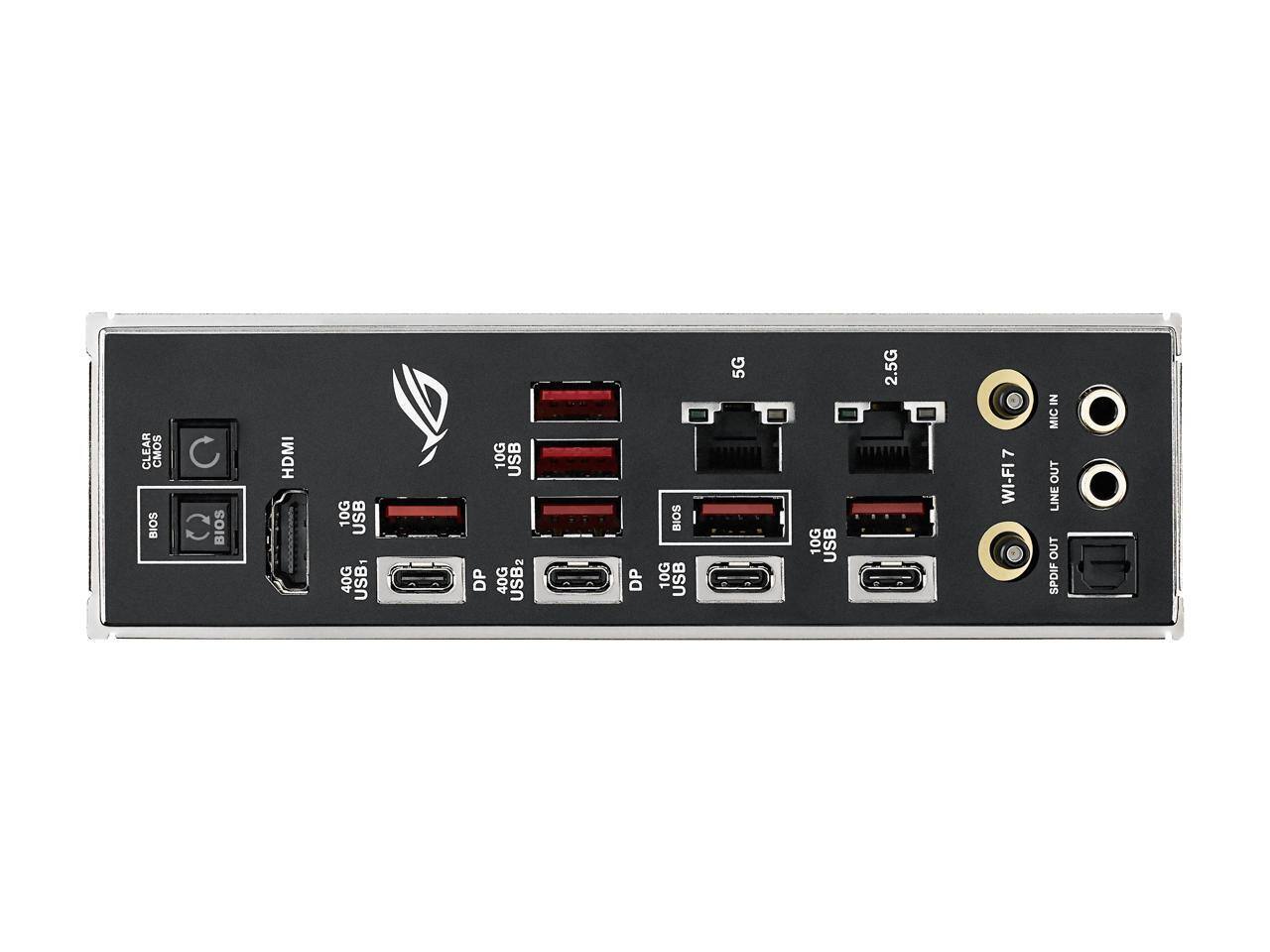 CLEAR CMOS BIOS C C BIOS HDMI 10G USB 10G USB 40G USB 40G USB 2.5G 7 WI-FI IN MIC OUT LINE OUT SPOIF