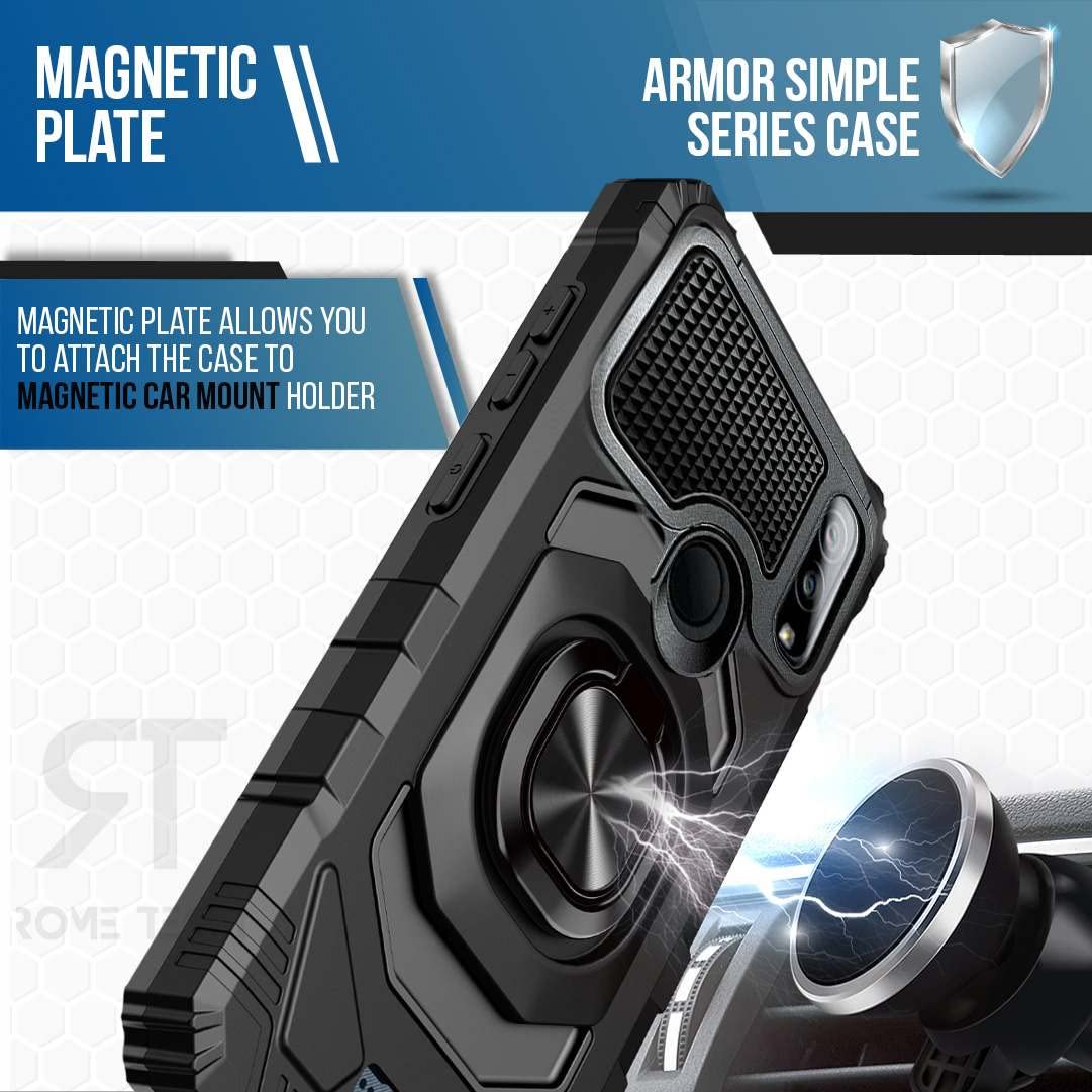 MAGNETIC PLATE II ARMOR SIMPLE SERIES CASE  
MAGNETIC PLATE ALLOWS YOU TO ATTACH THE CASE TO MAGNETIC CAR MOUNT HOLDER