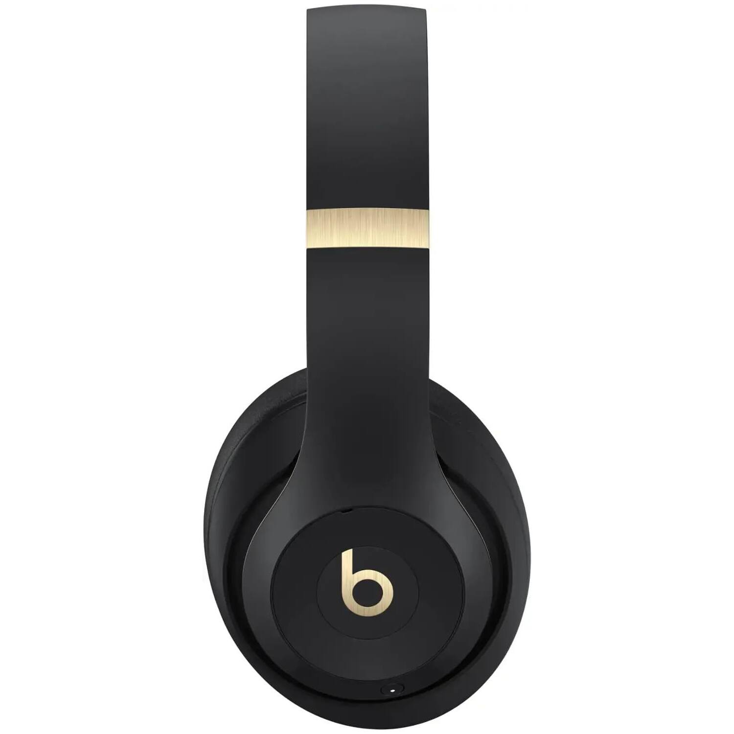 Back. Apple - Beats Studio Pro Bluetooth Wireless Noise Cancellation Headphones with MightySkins Customization Code - Black and Gold - Black & Gold.