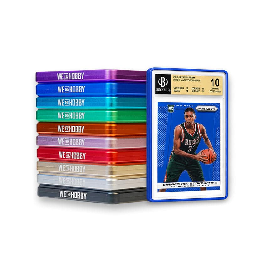 WeTheHobby Aluminum SHARKTOOTH Graded Card Case for BGS 35PT - Blue - Blue