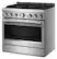 Left. KitchenAid - 36 in. Wide 6 burners 5.1 cu. ft. Commercial Gas Range with No Preheat Air Fry Mode and 6 Burner - Stainless Steel.