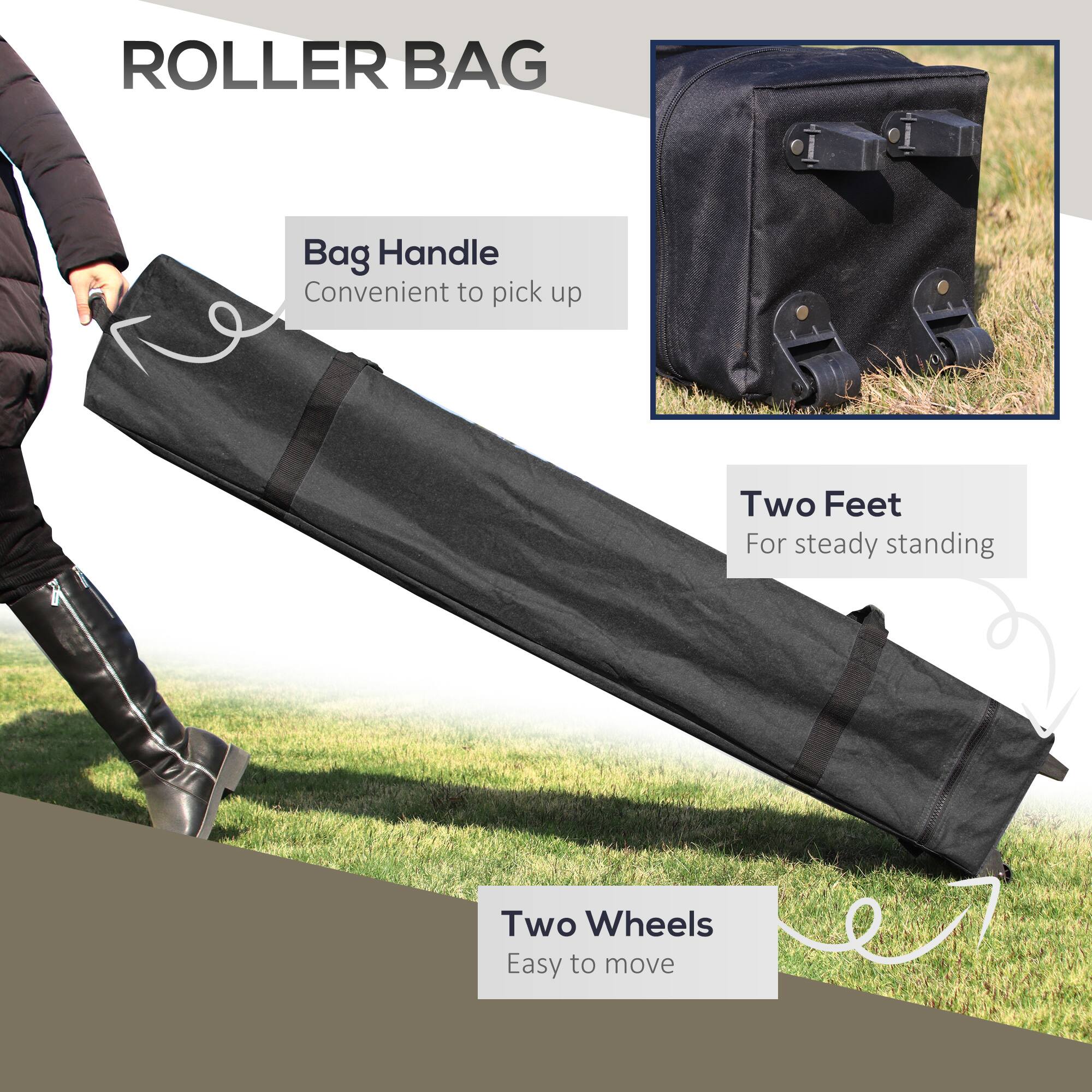 ROLLER BAG
Bag Handle - Convenient to pick up
Two Feet - For steady standing
Two Wheels - Easy to move