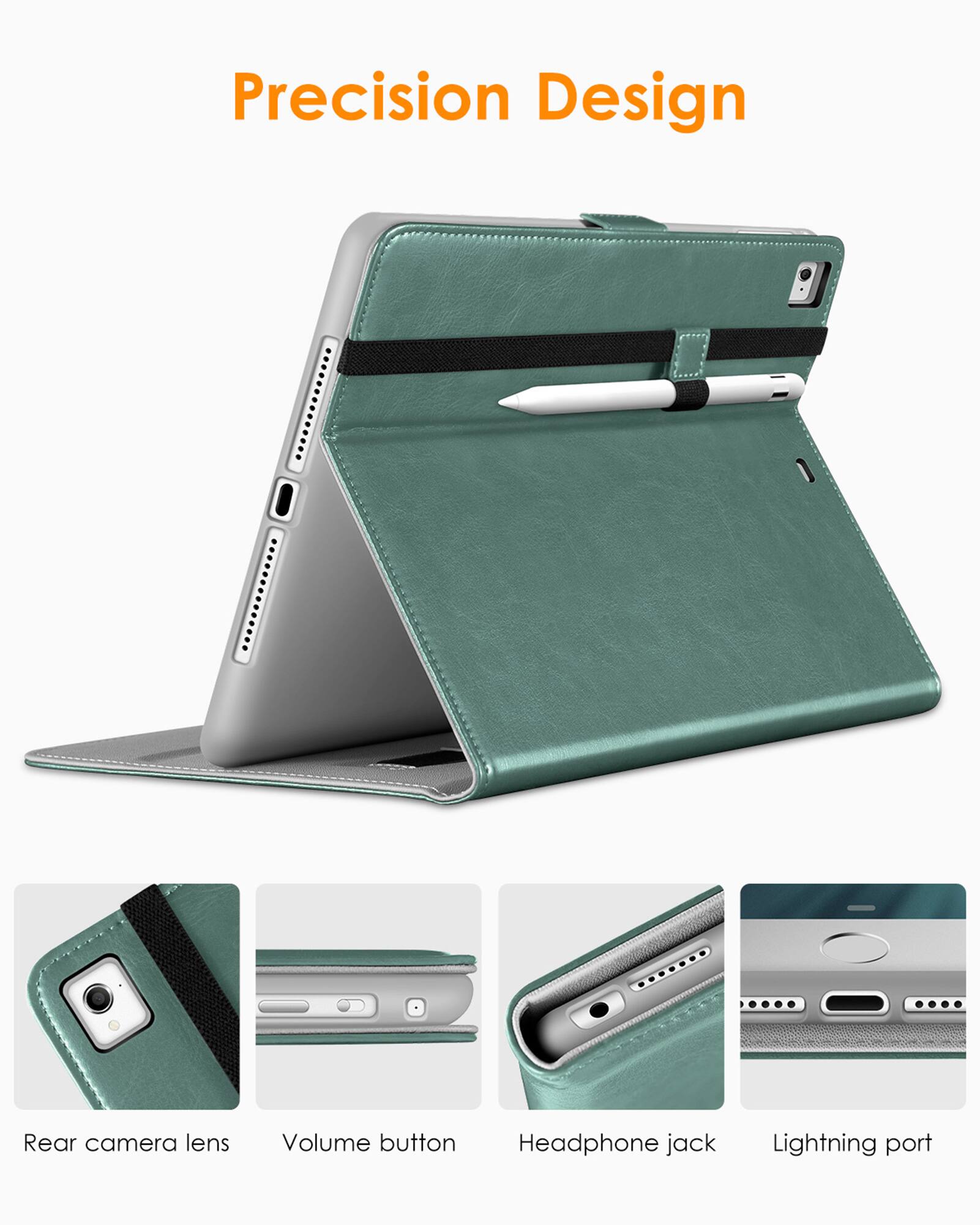 Precision Design

- Rear camera lens
- Volume button
- Headphone jack
- Lightning port