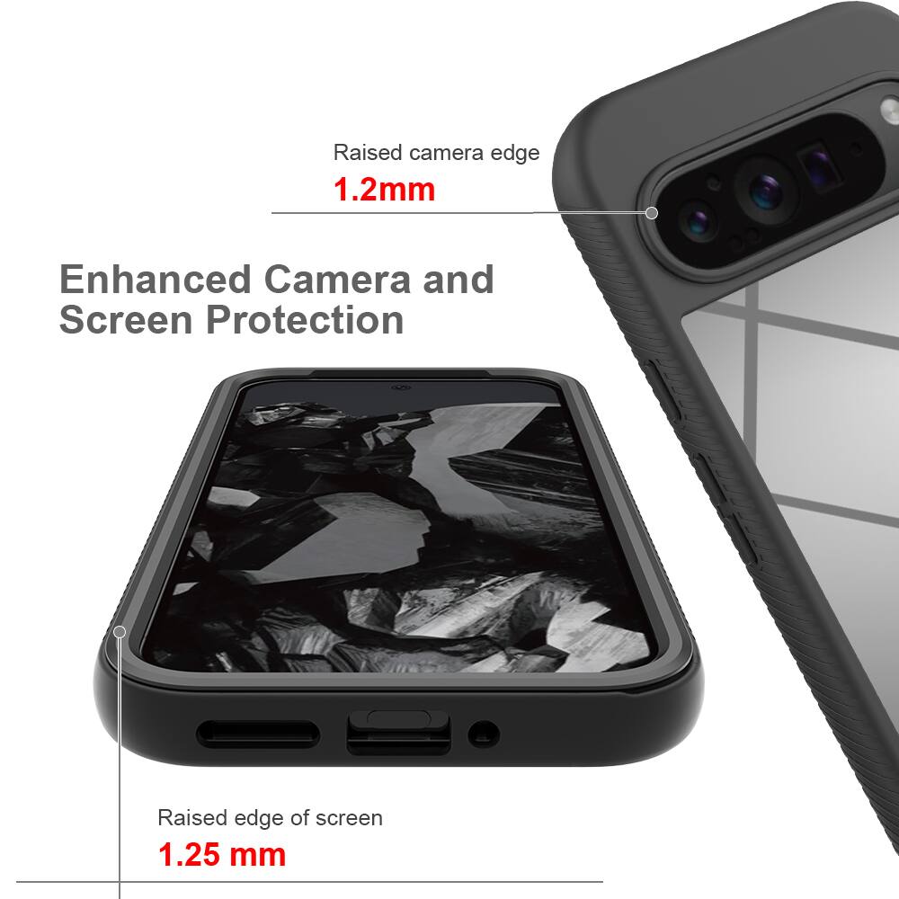 Raised camera edge 1.2mm  
Enhanced Camera and Screen Protection  
Raised edge of screen 1.25 mm