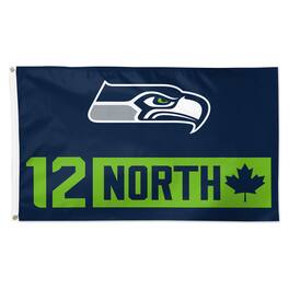 WinCraft - Seattle Seahawks 12 North 3" x 5" Single-Sided Deluxe Flag - Multicolor