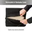 Removable & Washable Cover: Elastic strap secures placement.