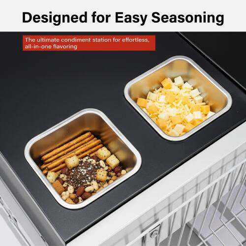Designed for Easy Seasoning

The ultimate condiment station for effortless, all-in-one flavoring