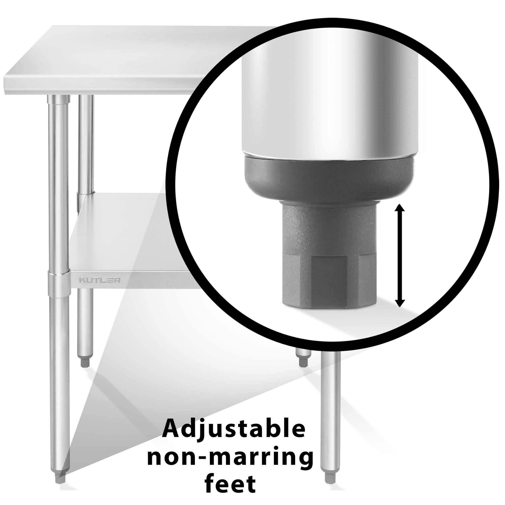 KUTLER Adjustable non-marring feet